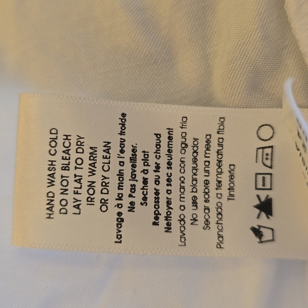 Nation LTD, White Short Sleeve Satiny T-Shirt, EUC, Women's M - Picture 12 of 13